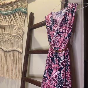 Pink Lily Pink & Navy Shift Dress NWT!